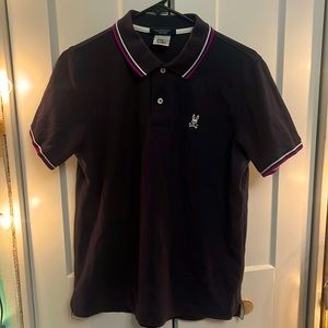 Psycho bunny navy blue classic men’s polo shirt